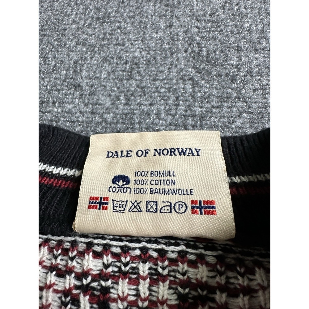 Mens Dale of Norway Nordic Fair Isle 1/4 Zip Sweater Made in Norway, Size M - Picture 6 of 8